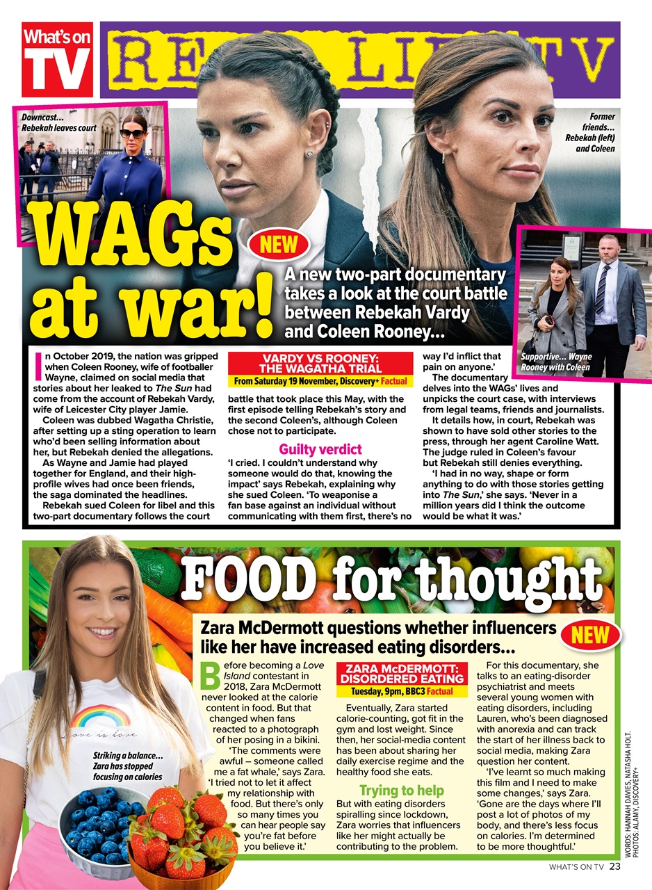 What's on TV Preview Pages