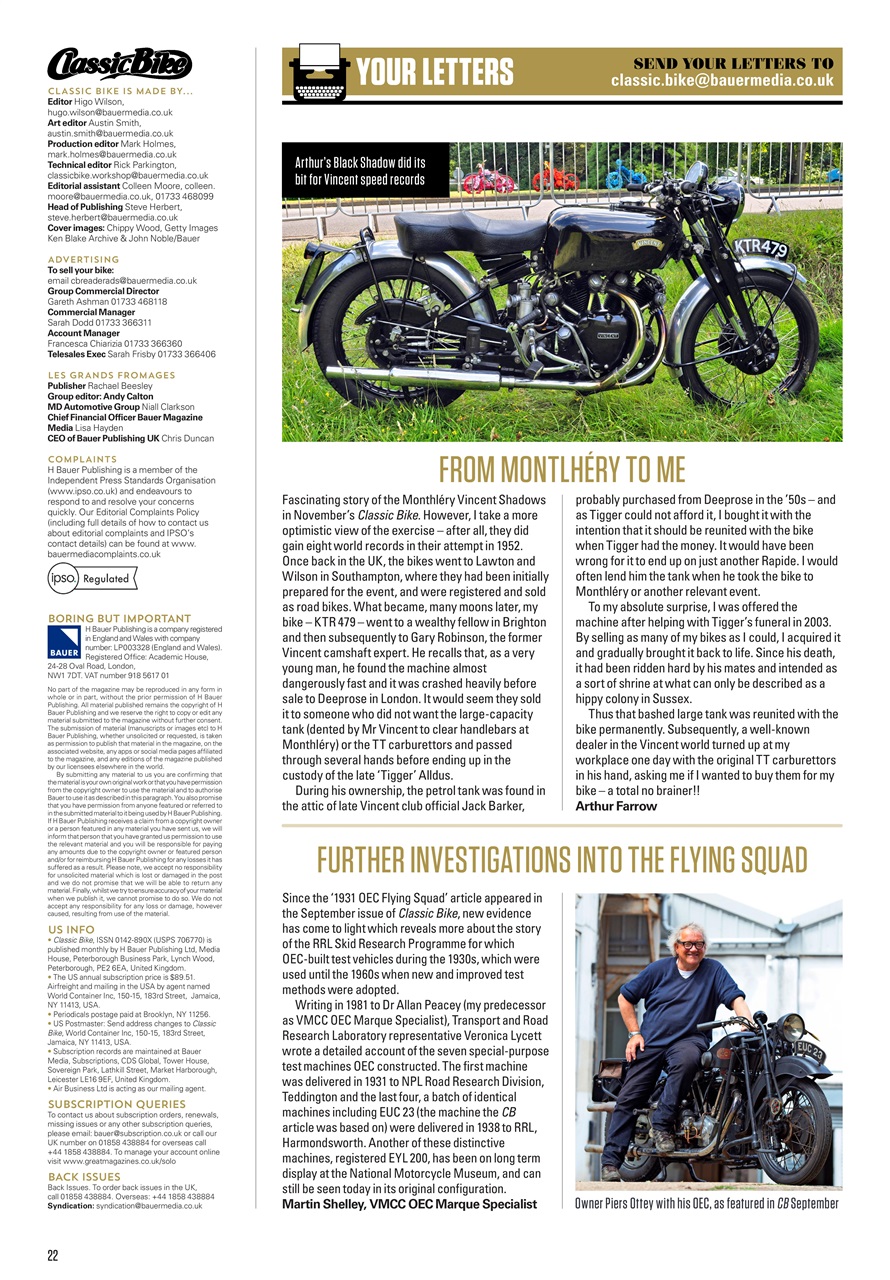 Classic Bike Preview Pages