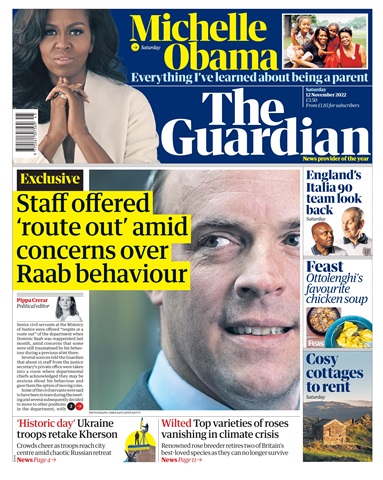 The Guardian Newspaper issue Saturday, November 12, 2022