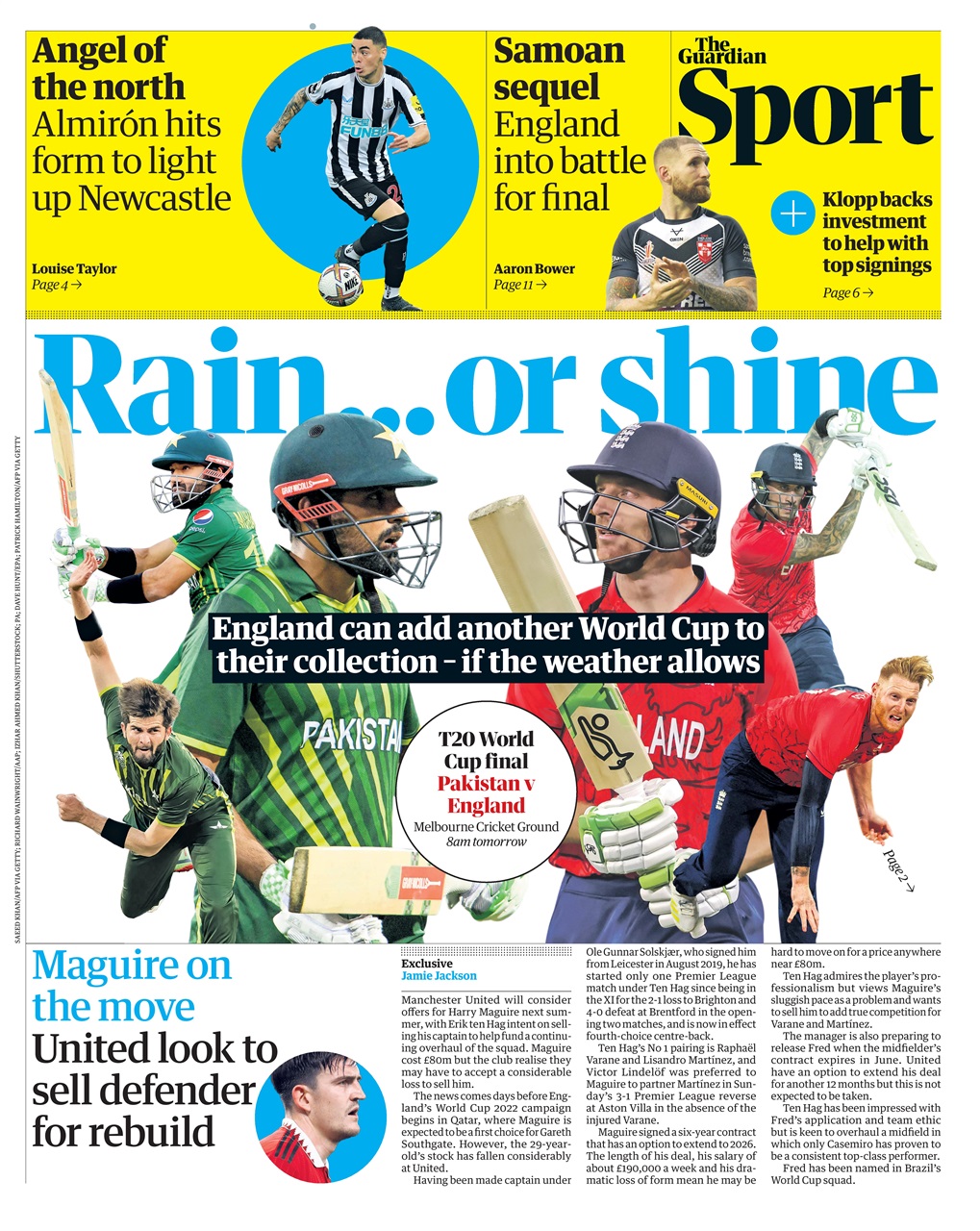 The Guardian Newspaper Preview Pages