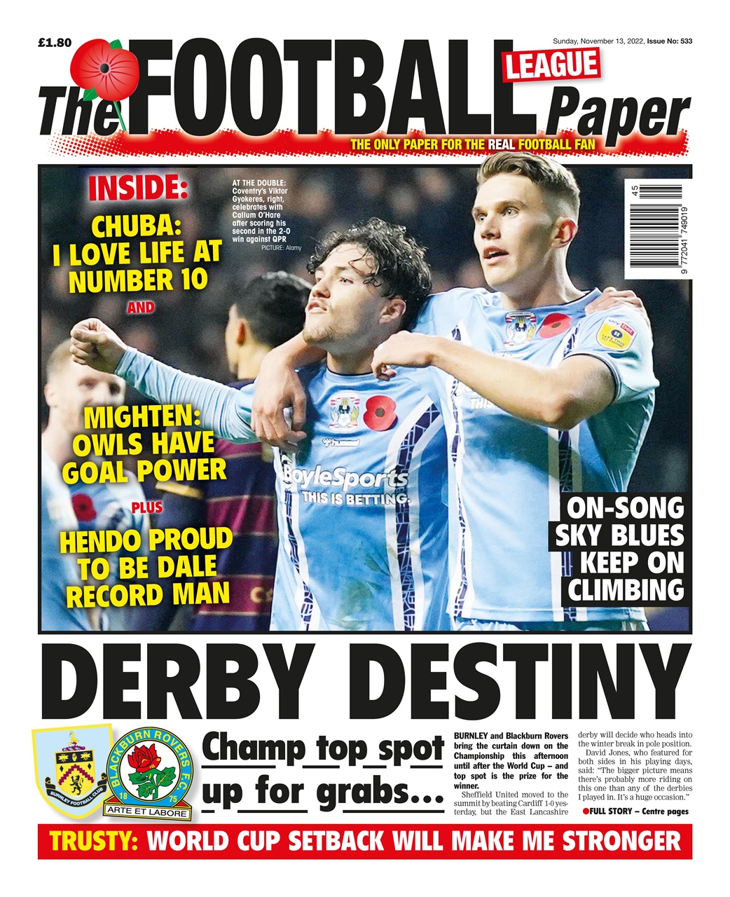 The Football League Paper Preview Pages