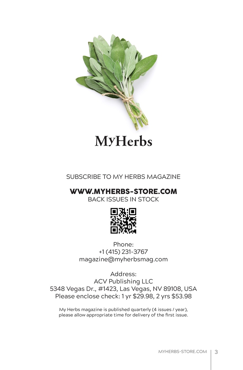 My Herbs Magazine Preview Pages