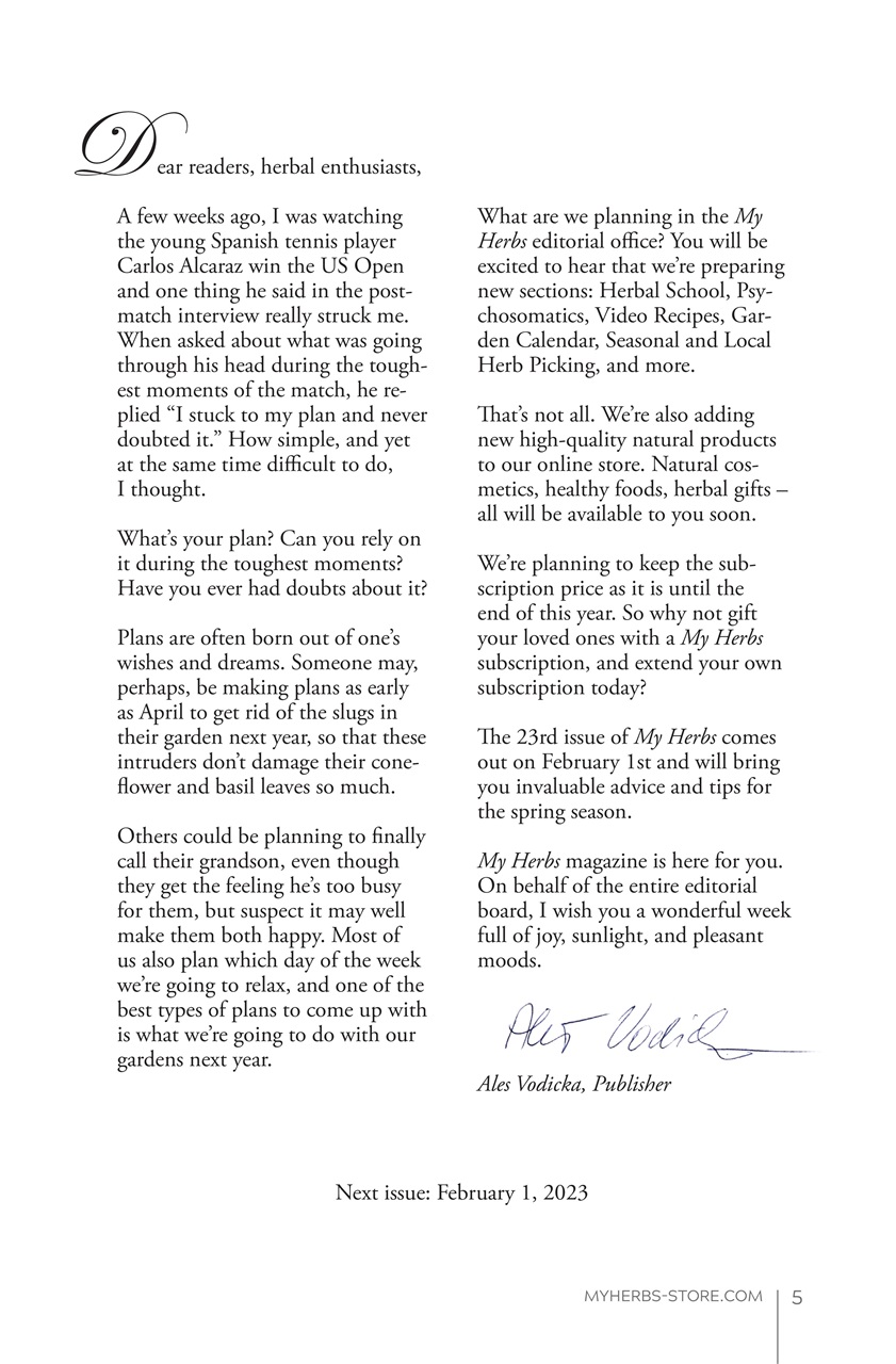 My Herbs Magazine Preview Pages