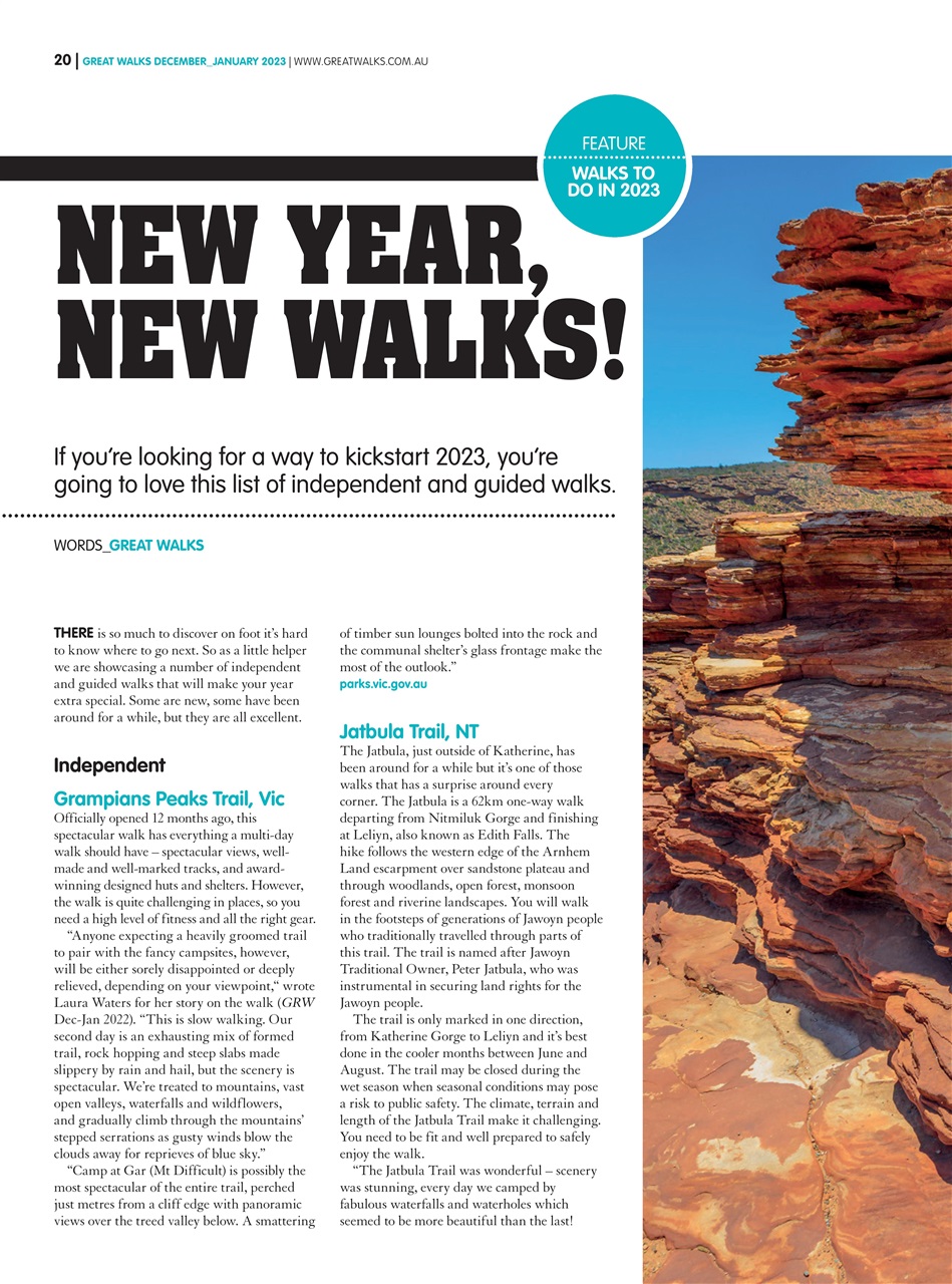 Great Walks Preview Pages