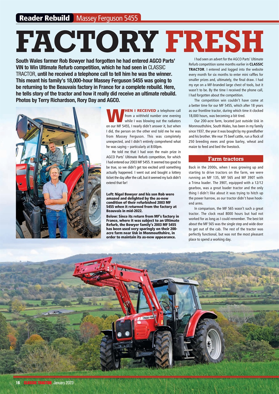 Classic Tractor Preview Pages