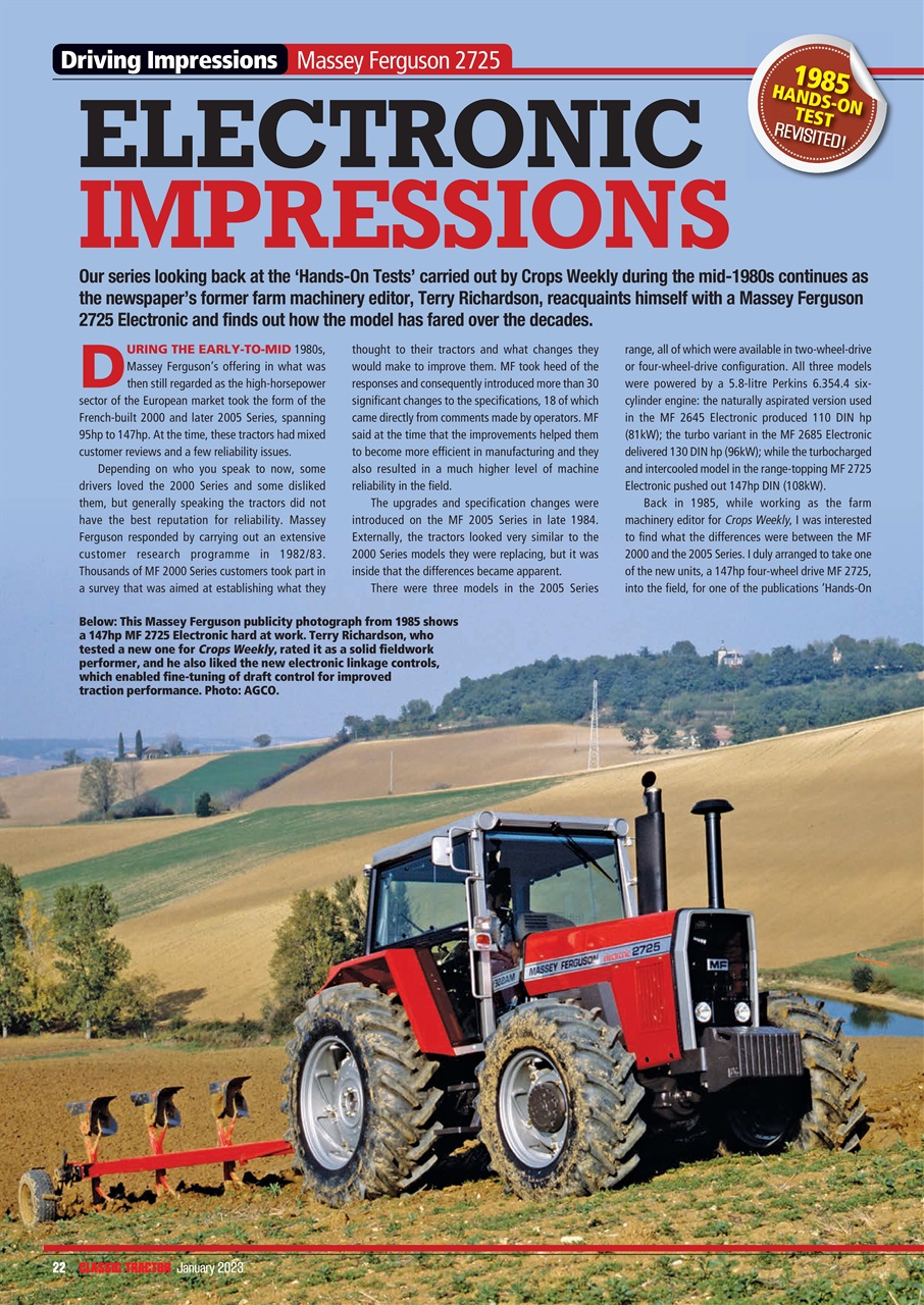 Classic Tractor Preview Pages