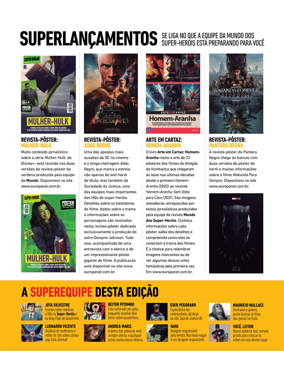 Mundo dos Super-Heróis Preview Pages