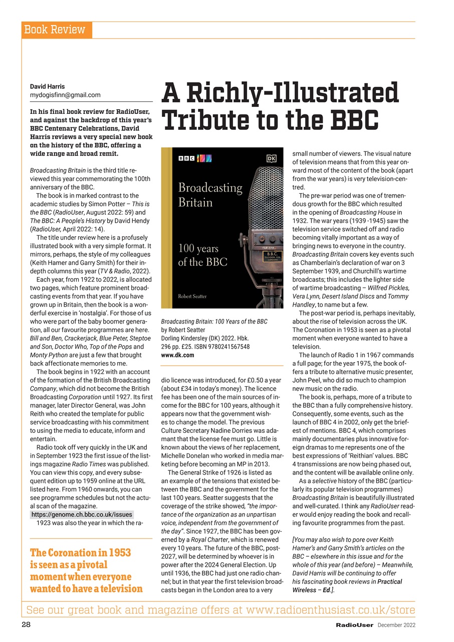 Radio User Preview Pages