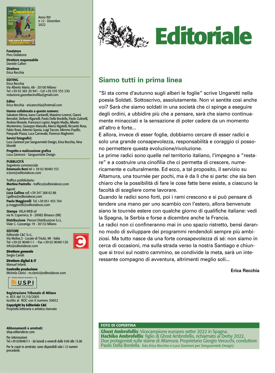 La Gazzetta Della Cinofilia Venatoria Preview Pages