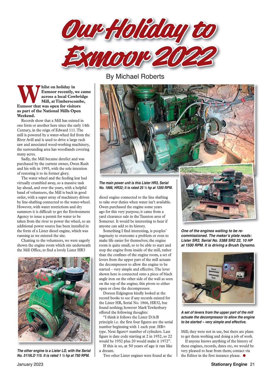 Stationary Engine Preview Pages