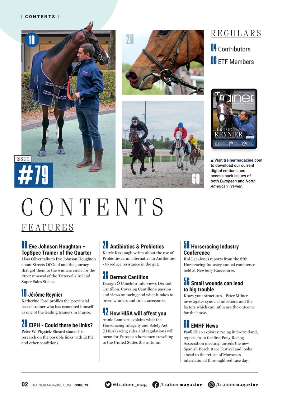 European Trainer Magazine - horse racing Preview Pages