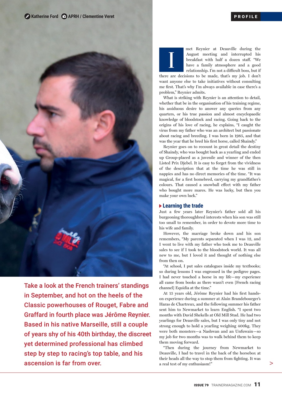 European Trainer Magazine - horse racing Preview Pages