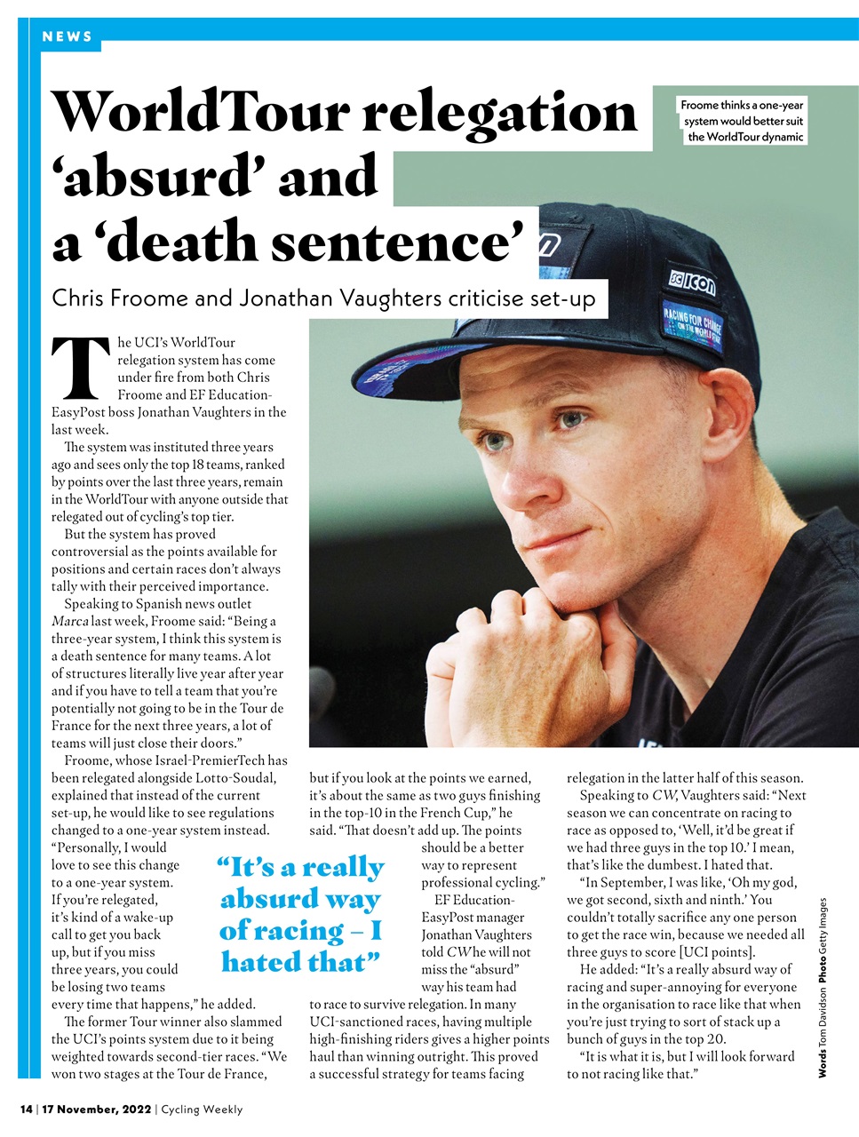 Cycling Weekly Preview Pages