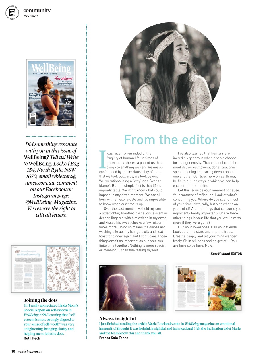 WellBeing Preview Pages