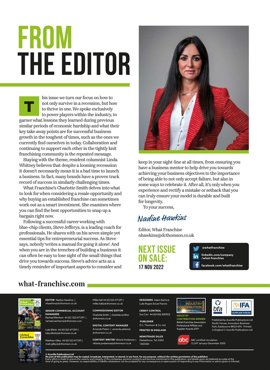 What Franchise Preview Pages