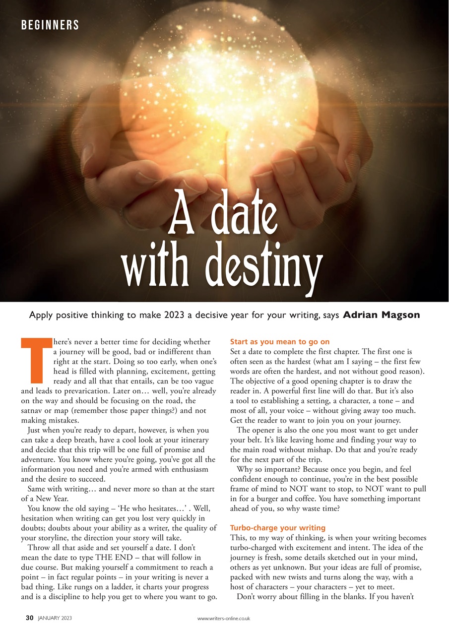 Writing Magazine Preview Pages