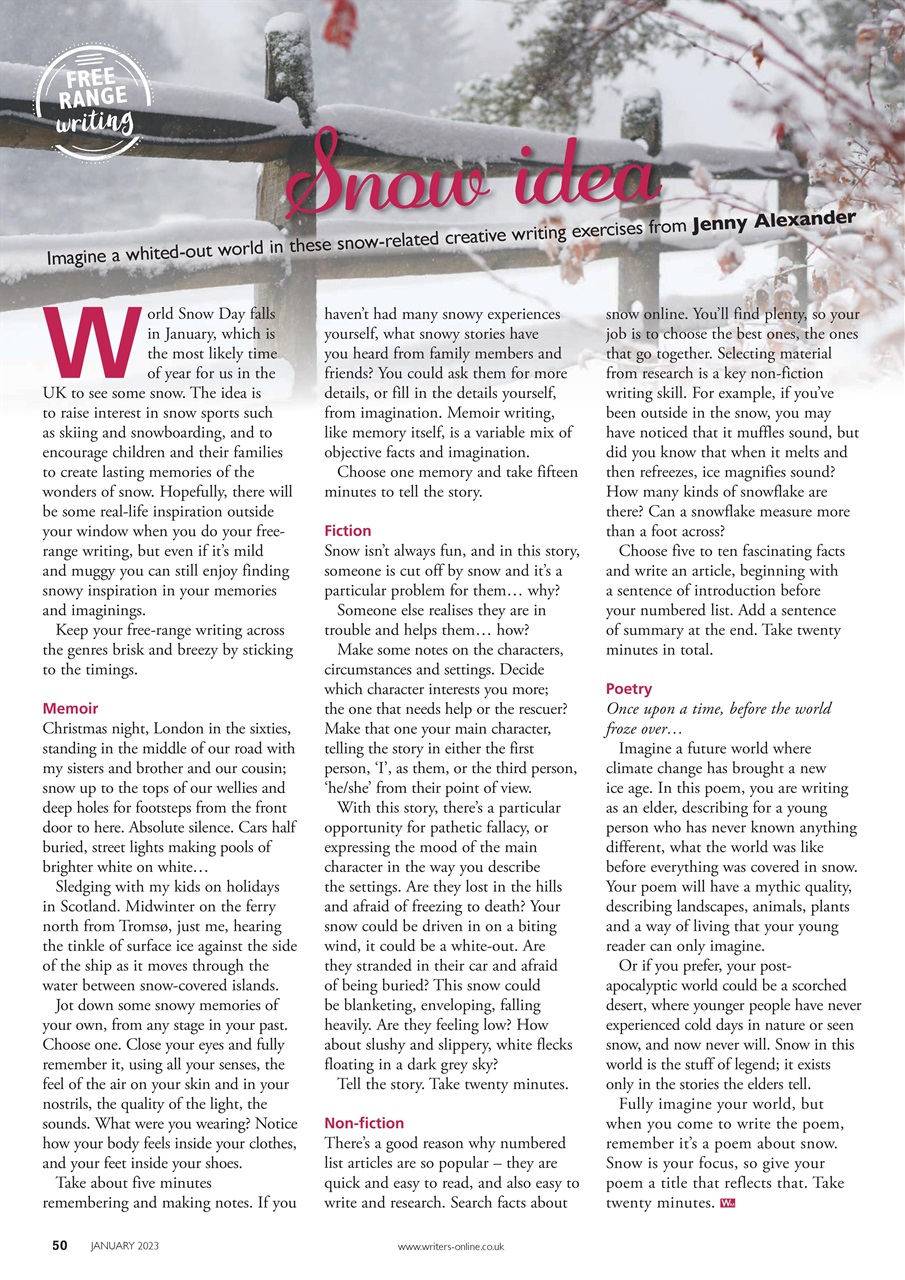 Writing Magazine Preview Pages