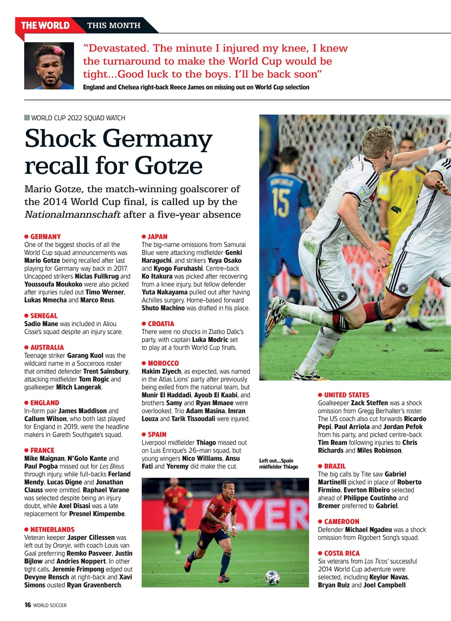 World Soccer Preview Pages