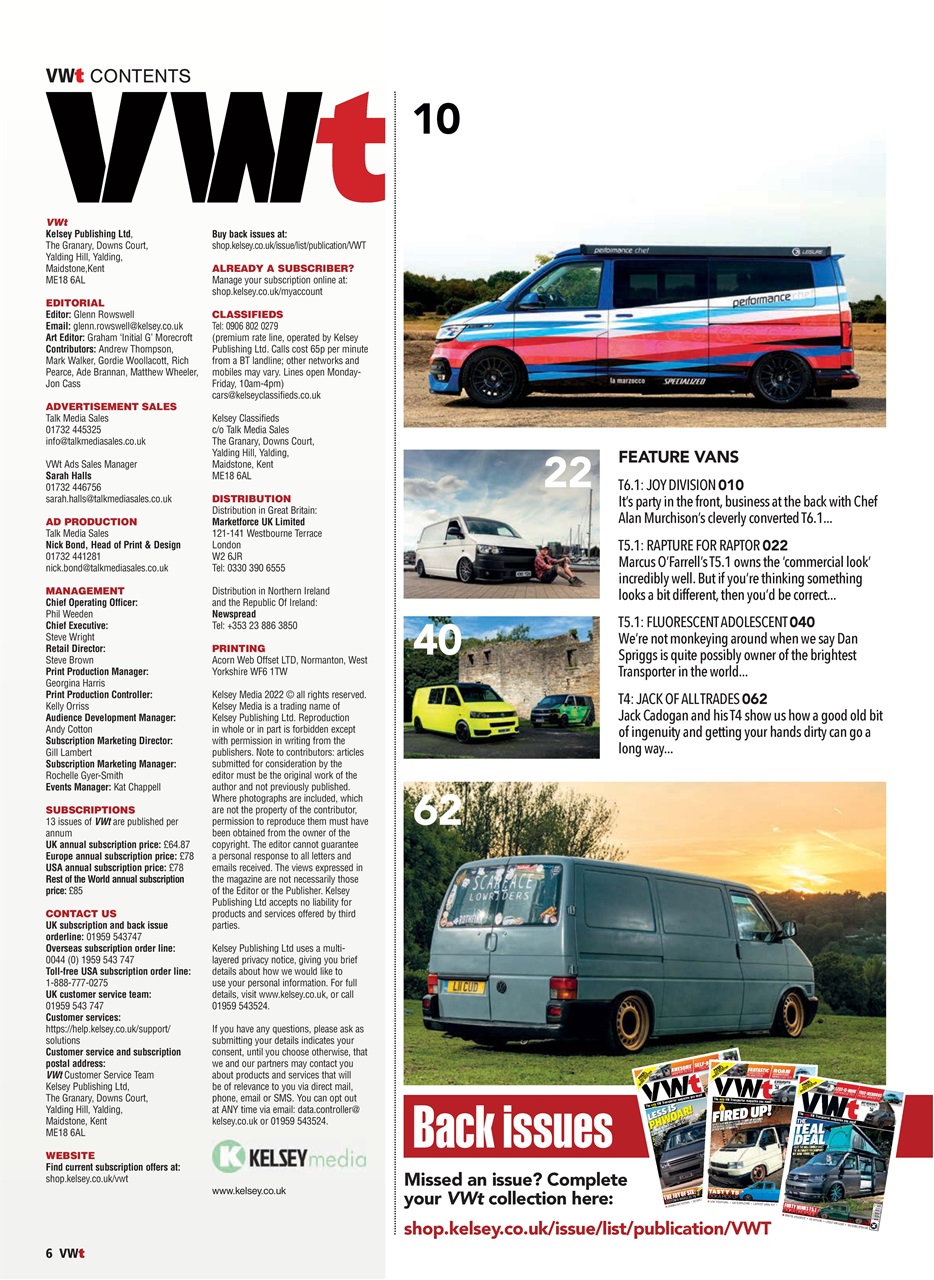 VWt Magazine Preview Pages