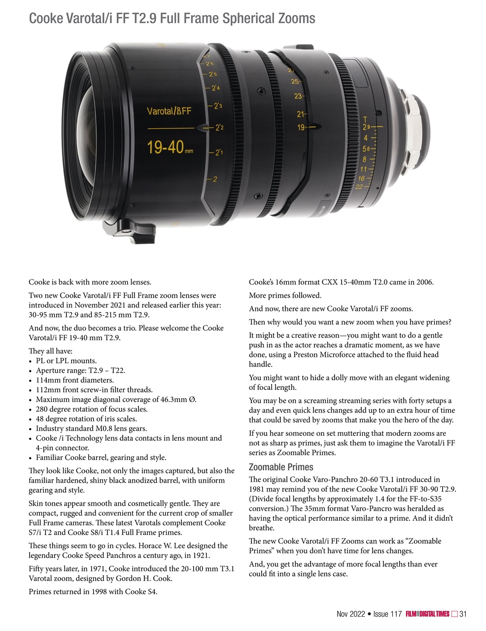 Film and Digital Times Preview Pages