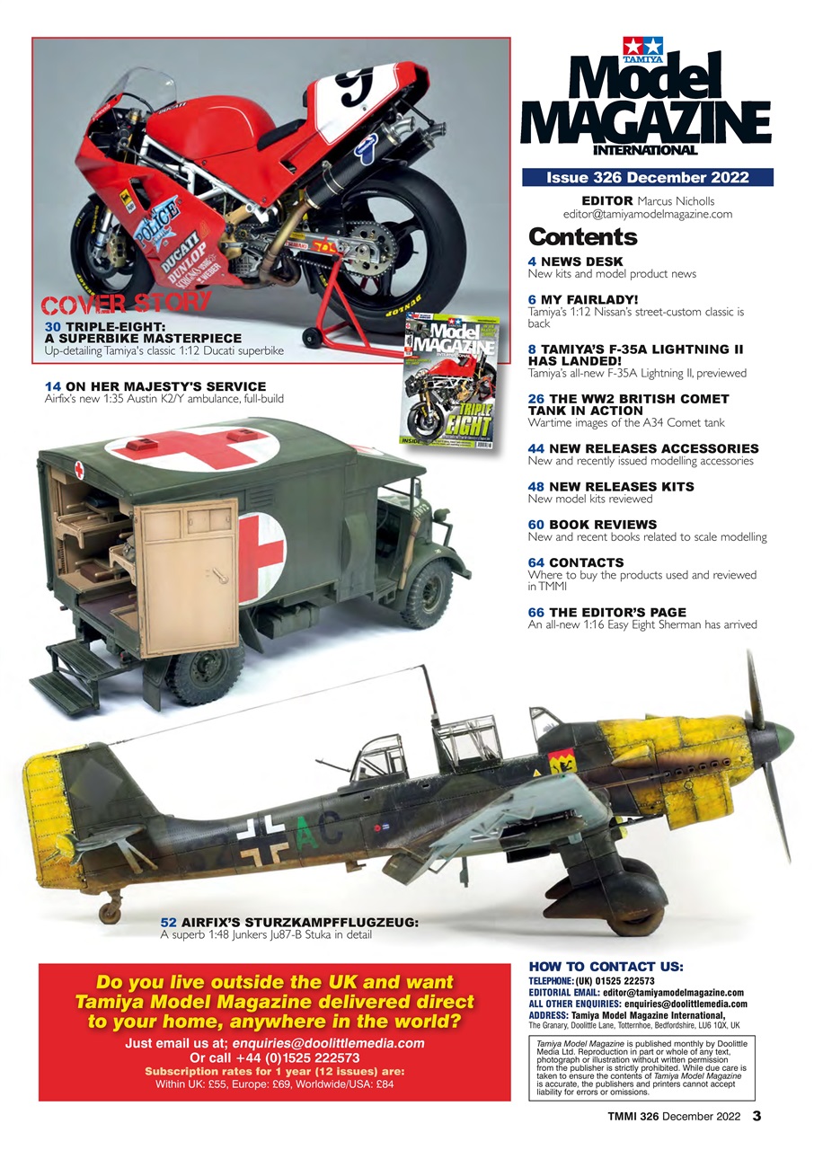 Tamiya Model Magazine Preview Pages