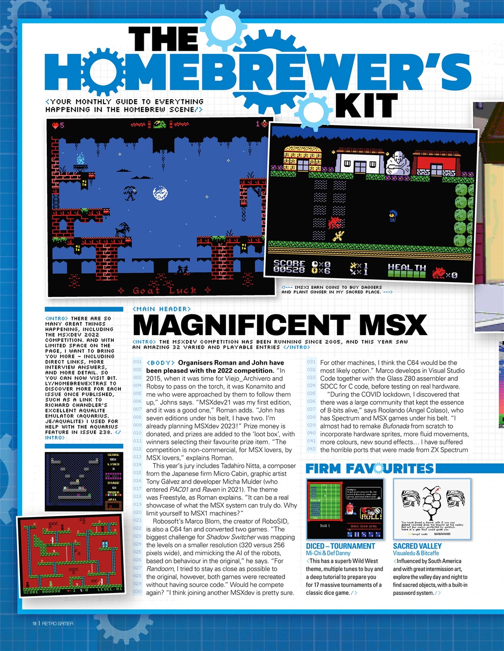Retro Gamer Preview Pages