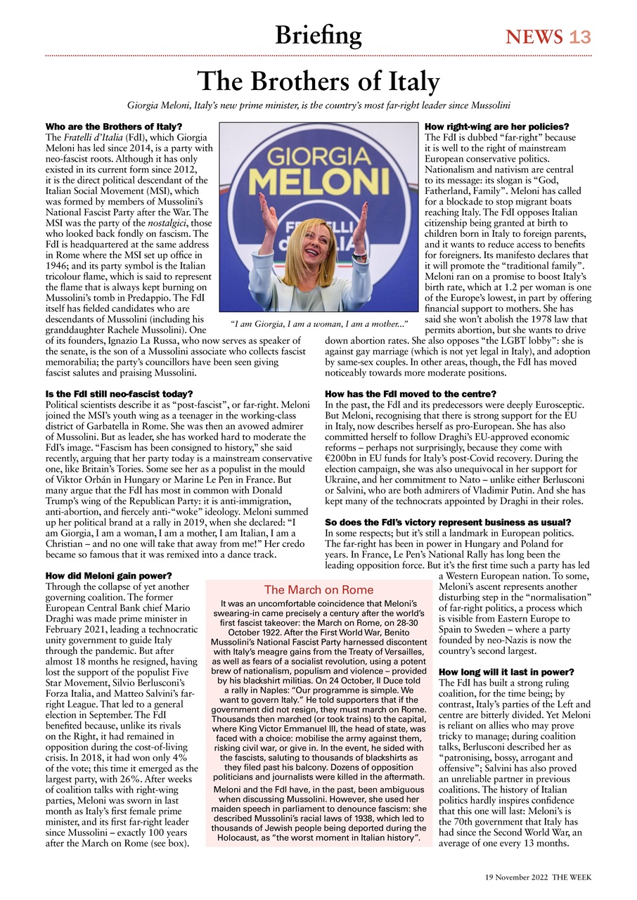 The Week Preview Pages