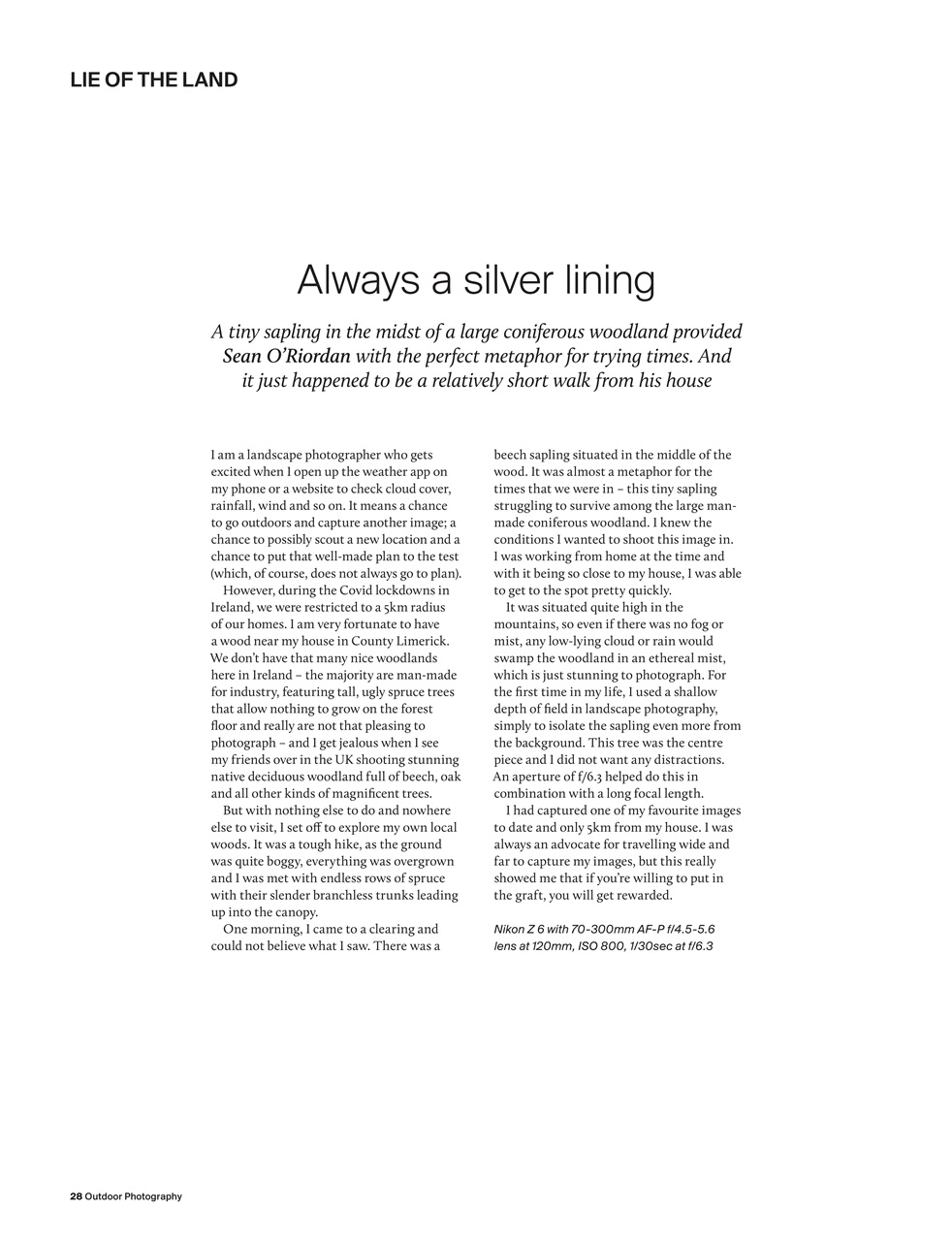 Outdoor Photography Preview Pages