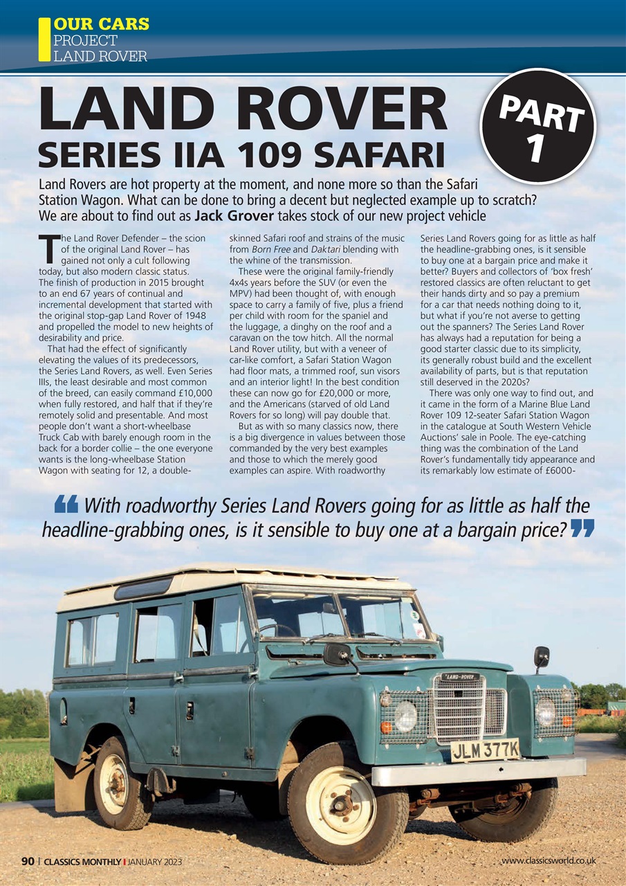 Classics World Preview Pages