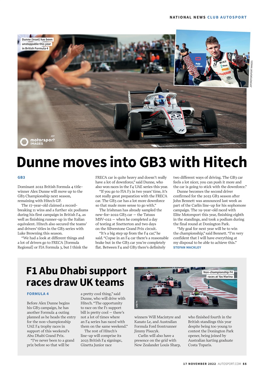 Autosport Preview Pages