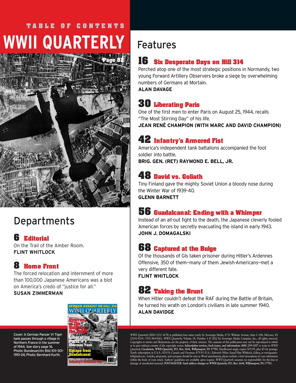 WWII Quarterly Preview Pages