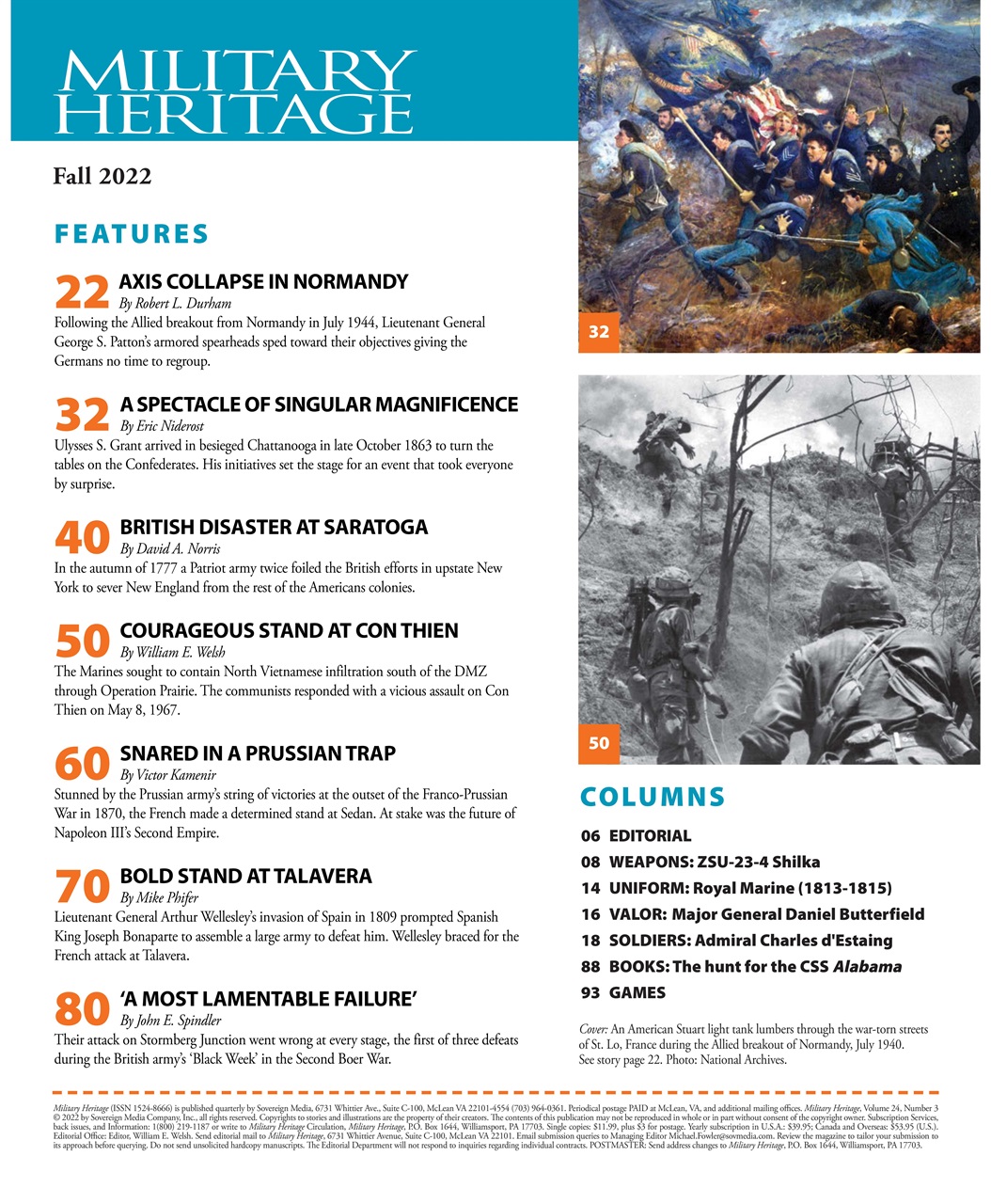 Military Heritage Preview Pages