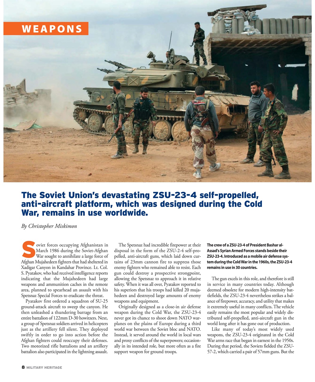 Military Heritage Preview Pages