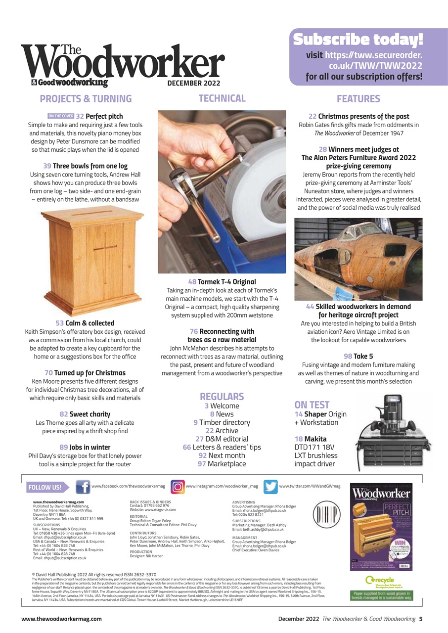 The Woodworker Magazine Preview Pages