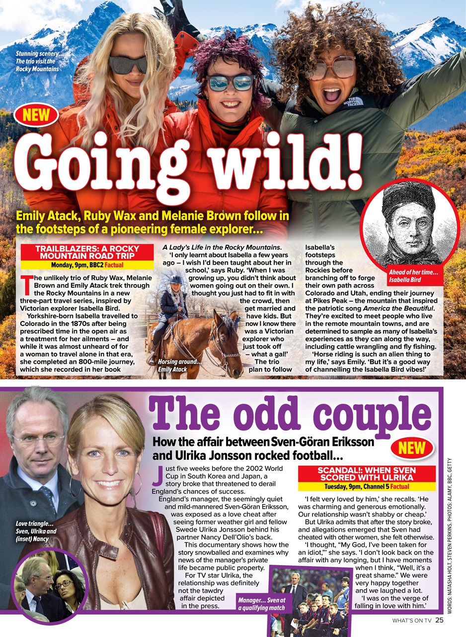 What's on TV Preview Pages