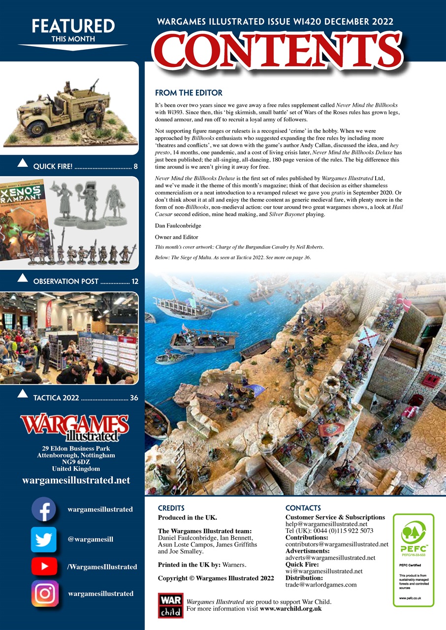 Wargames Illustrated Preview Pages