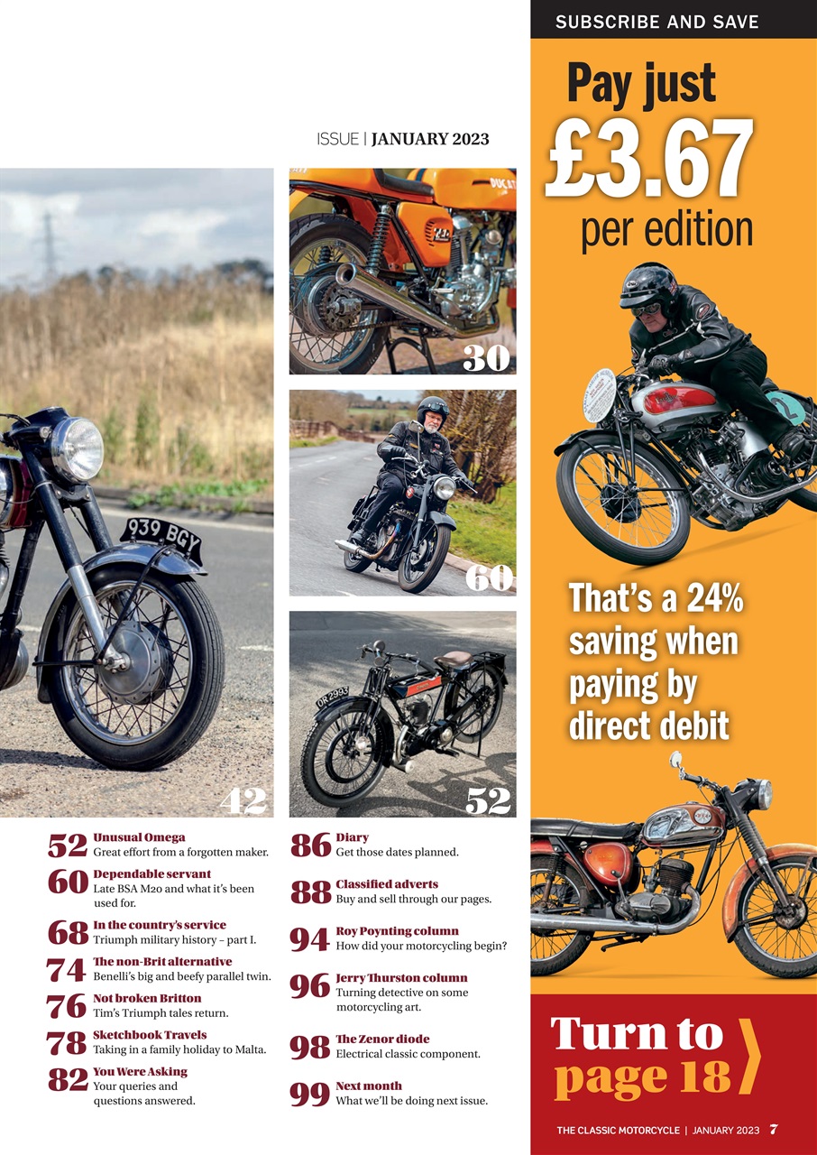 The Classic MotorCycle Preview Pages