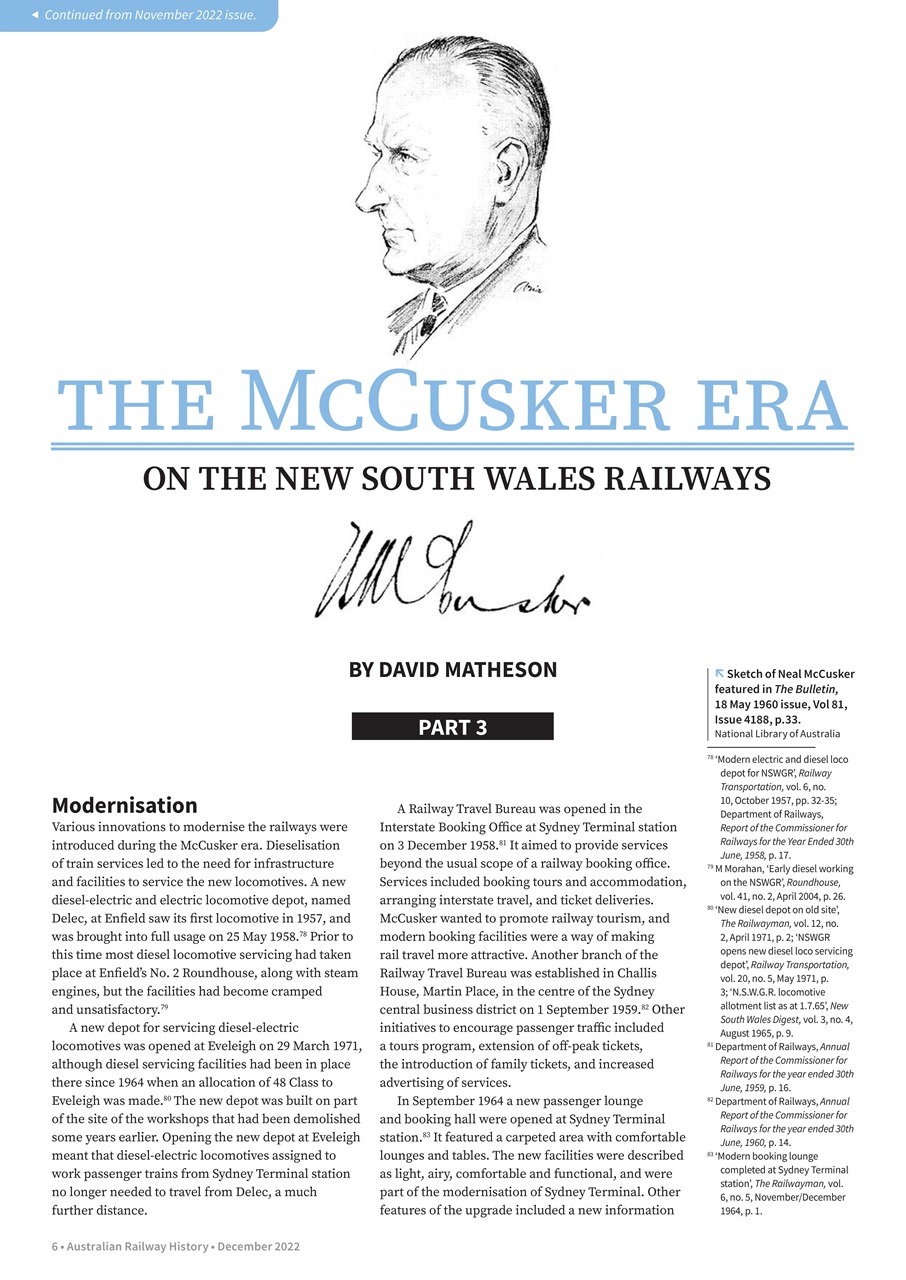 Australian Railway History Preview Pages