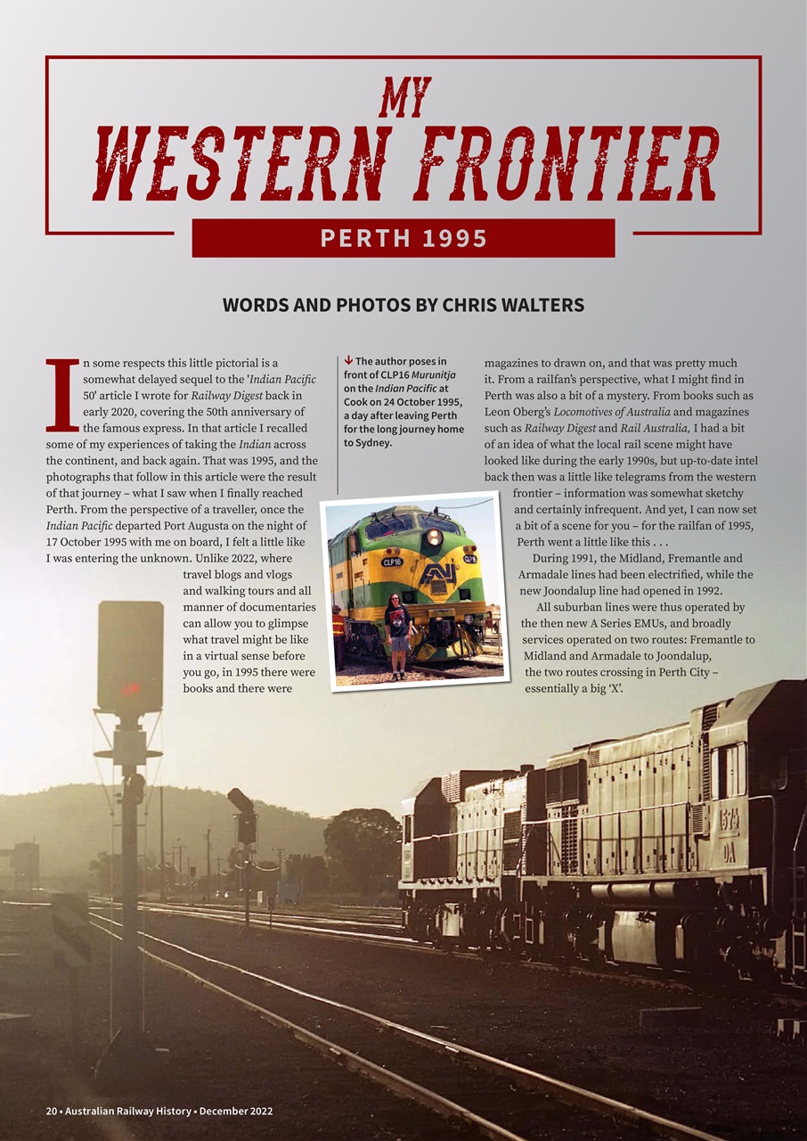 Australian Railway History Preview Pages