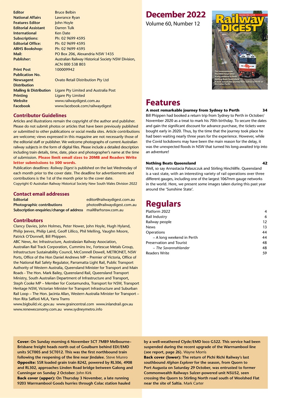 Railway Digest Preview Pages