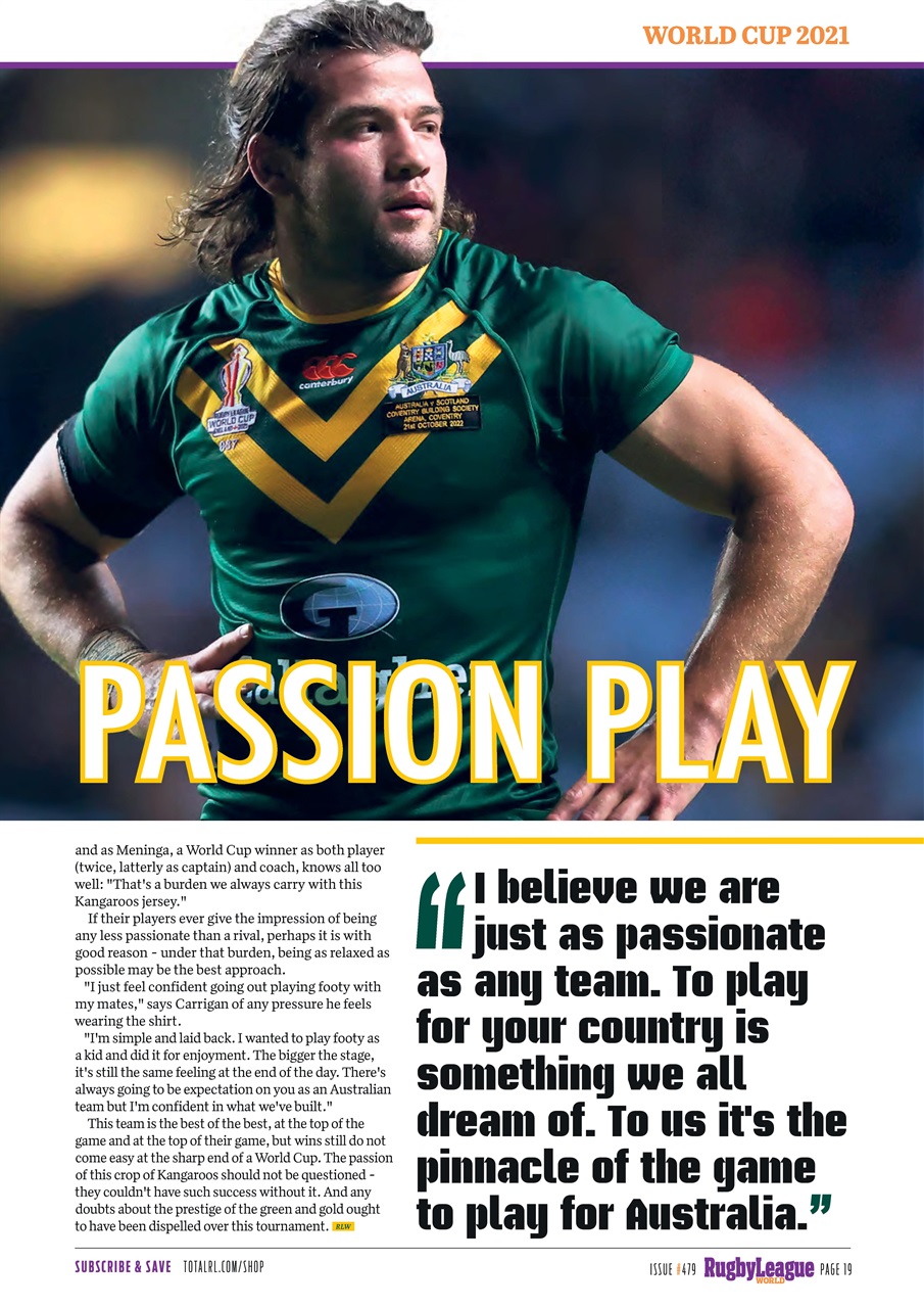 Rugby League World Preview Pages