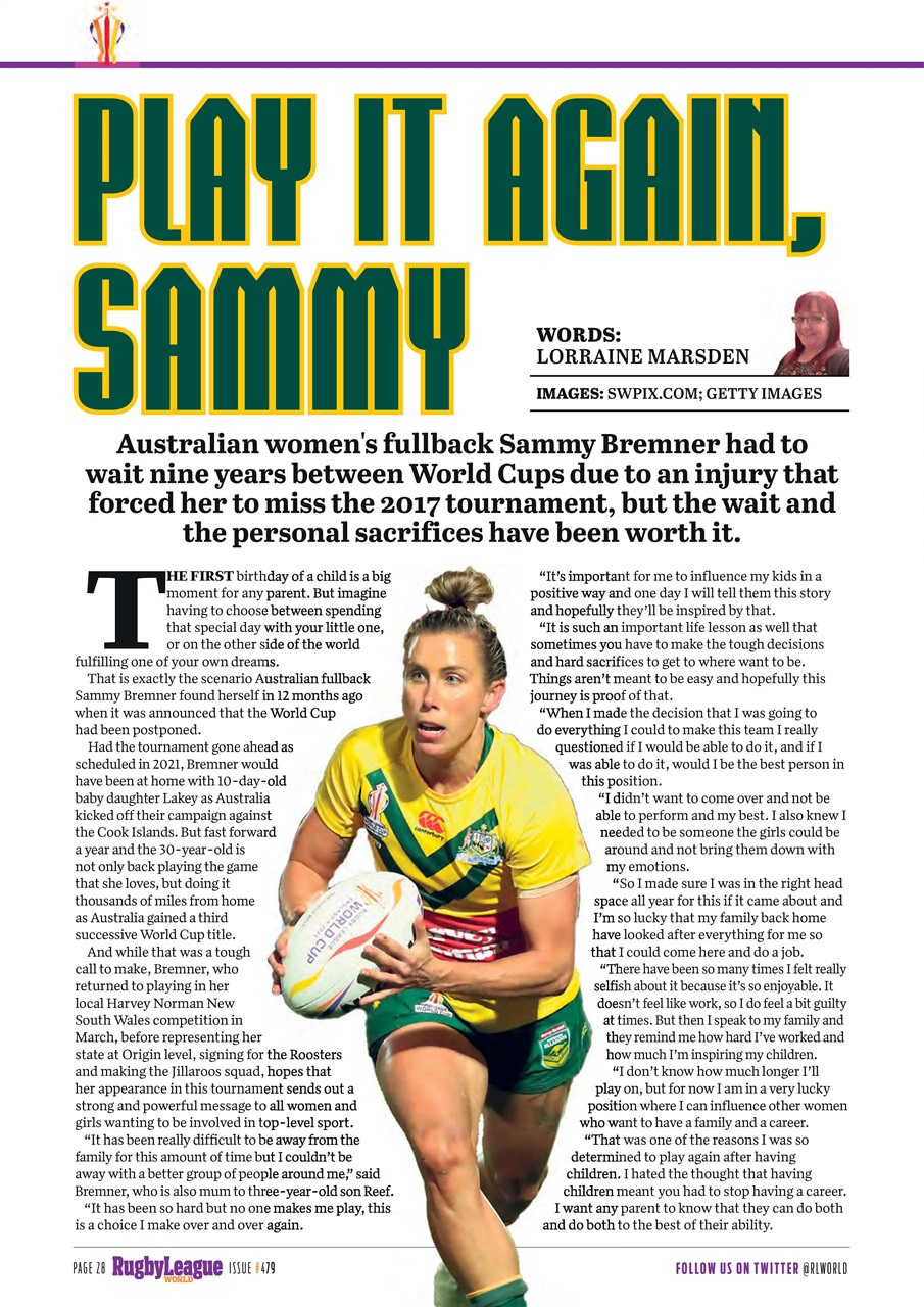 Rugby League World Preview Pages