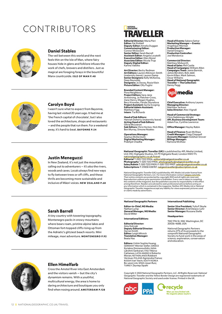 National Geographic Traveller UK Preview Pages
