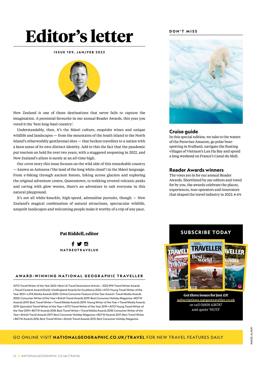 National Geographic Traveller UK Preview Pages