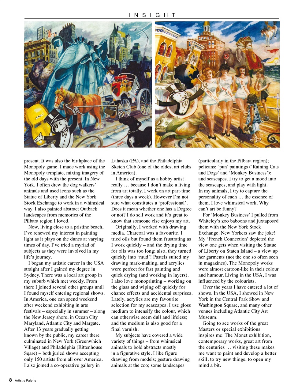 Artist's Palette Preview Pages