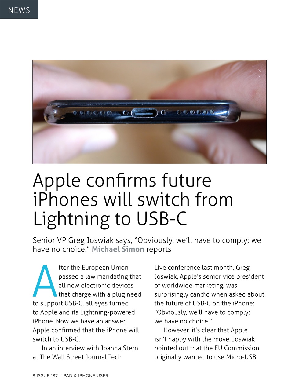 iPad and iPhone User Preview Pages