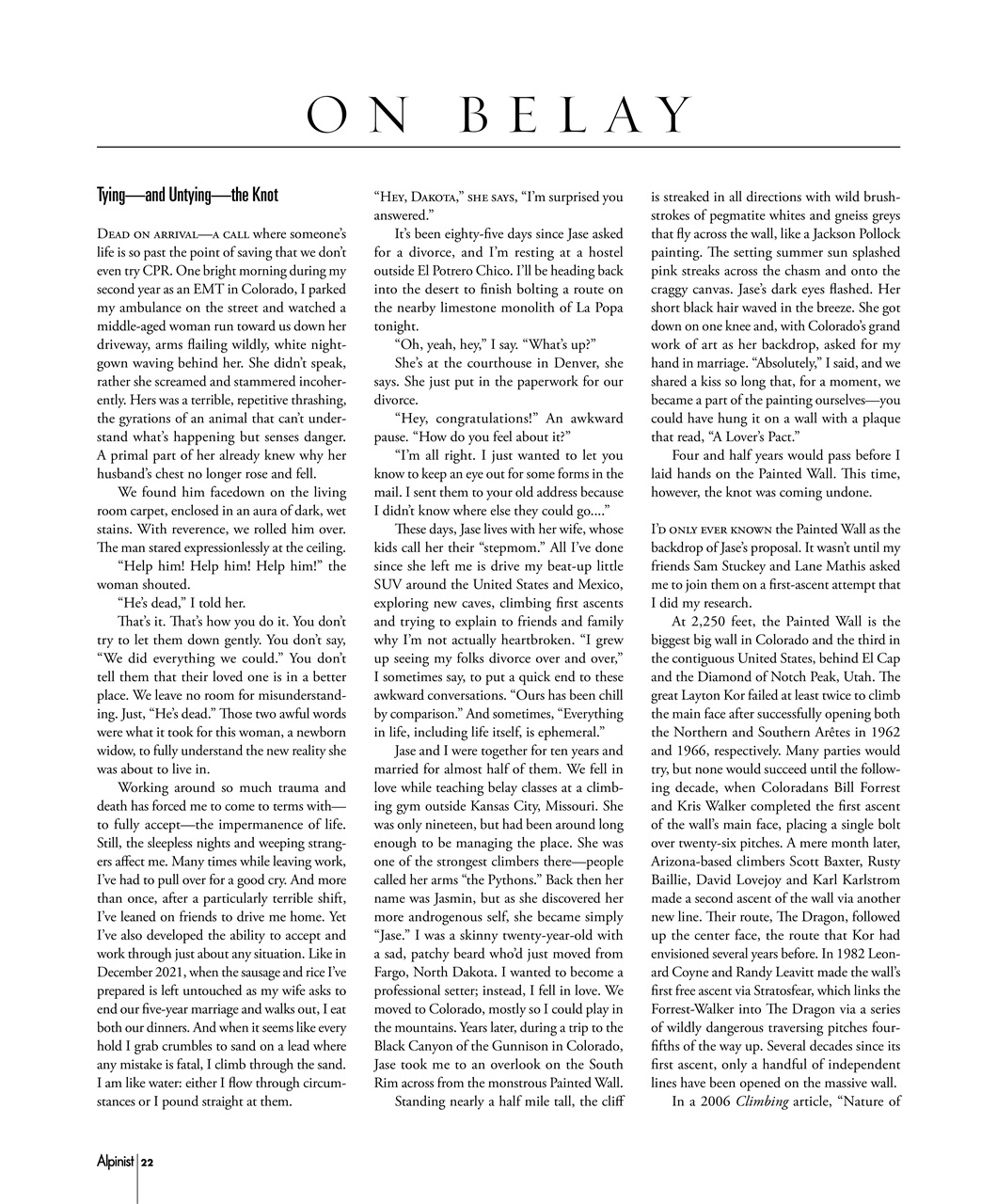 Alpinist Preview Pages