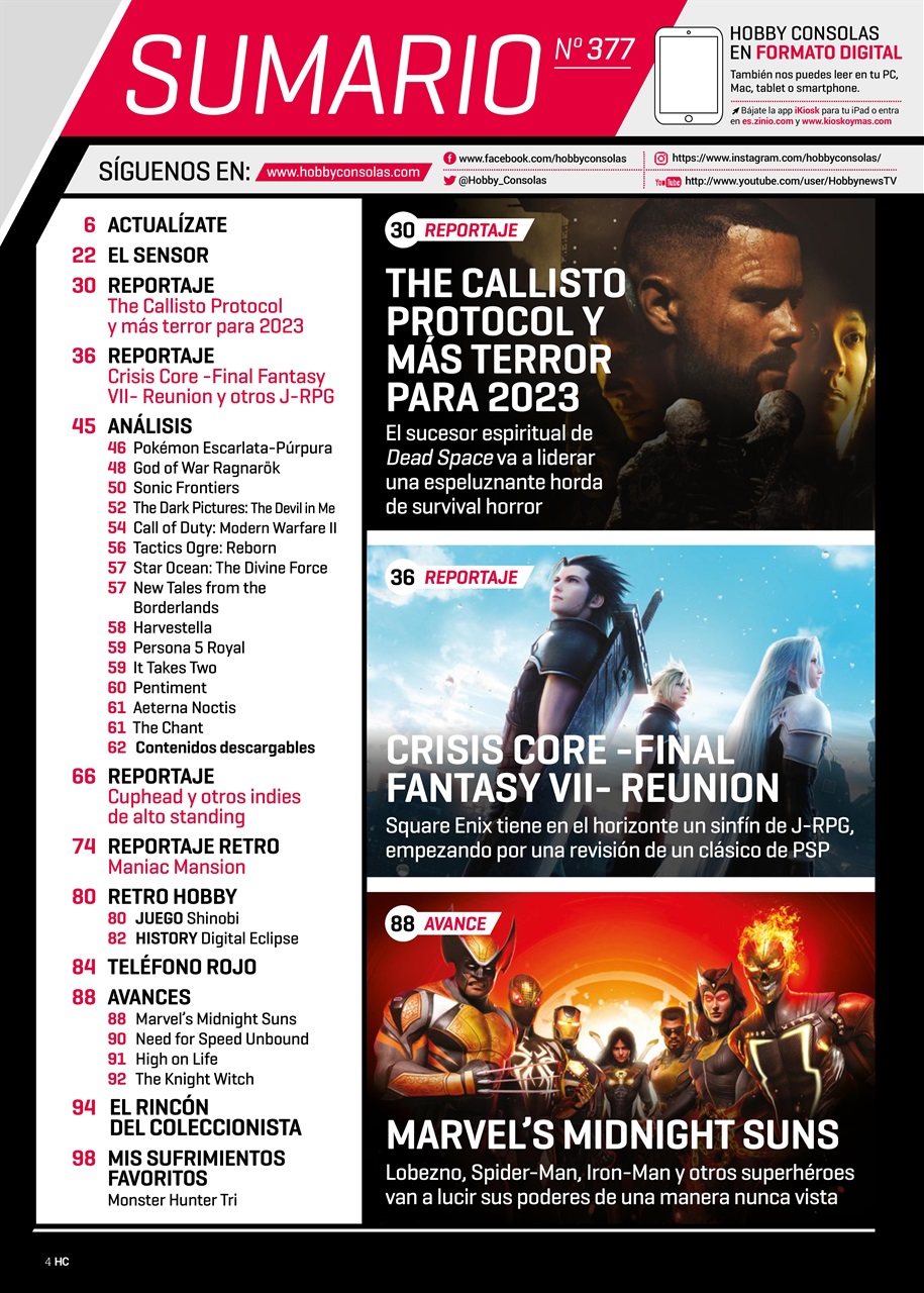 Hobby Consolas Preview Pages