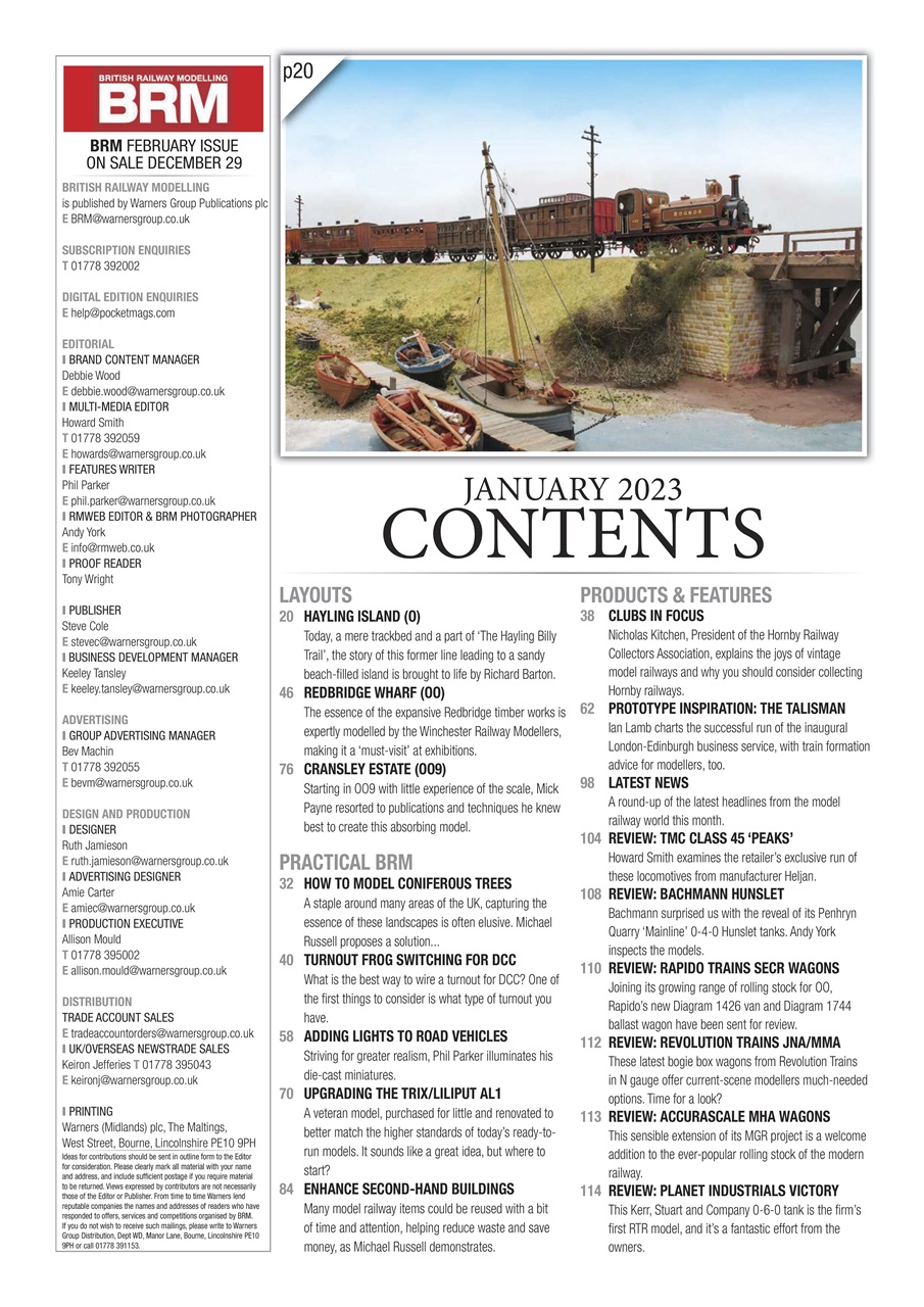 British Railway Modelling (BRM) Preview Pages