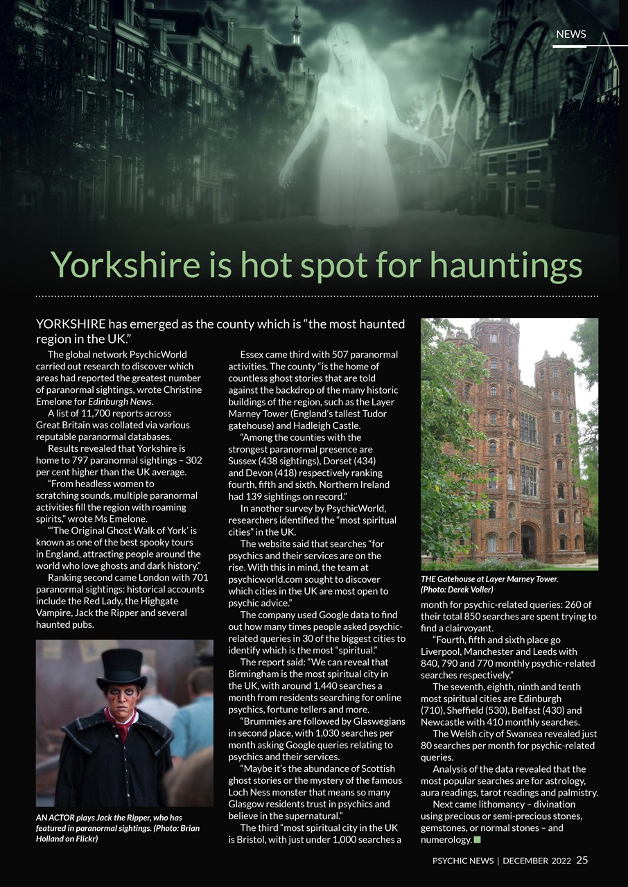 Psychic News Preview Pages